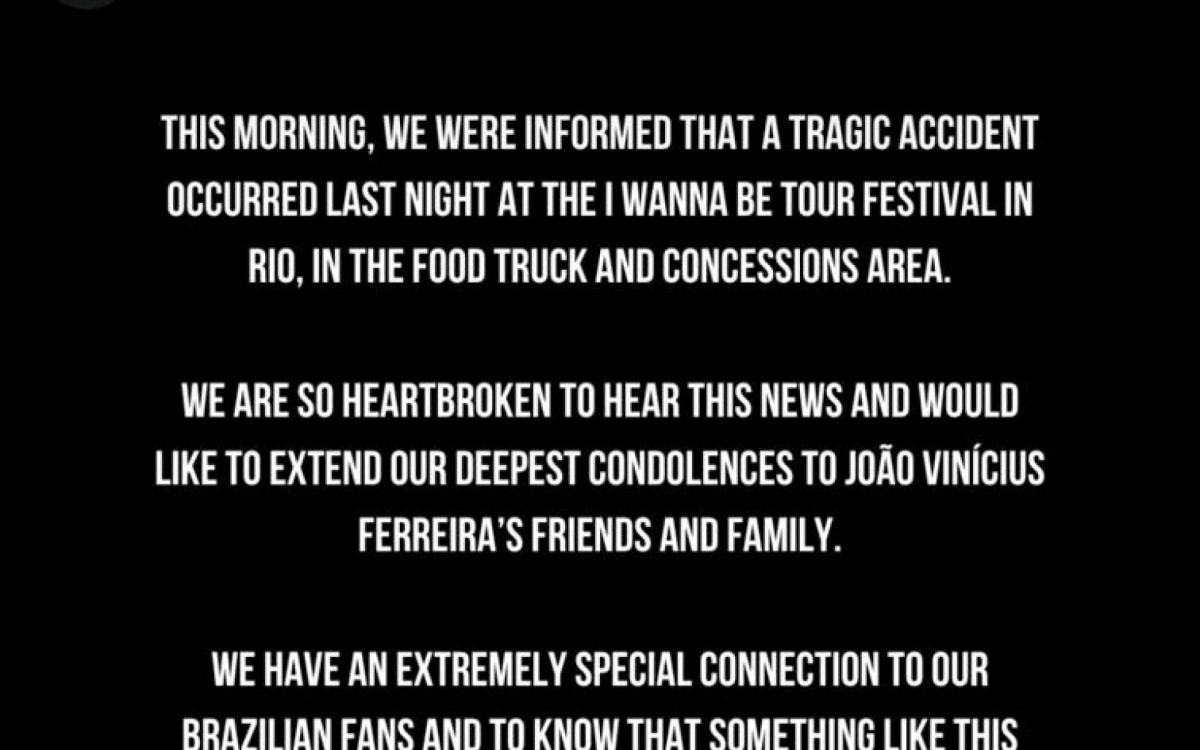 Banda canadense de rock se manifesta sobre morte de jovem em festival de música - Reprodução / Instagram