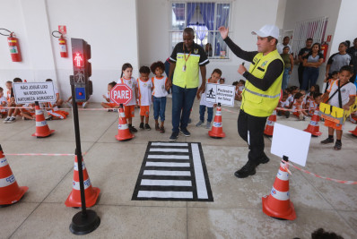 Secretaria de Transporte de Belford Roxo leva educação no trânsito para estudantes da rede municipal