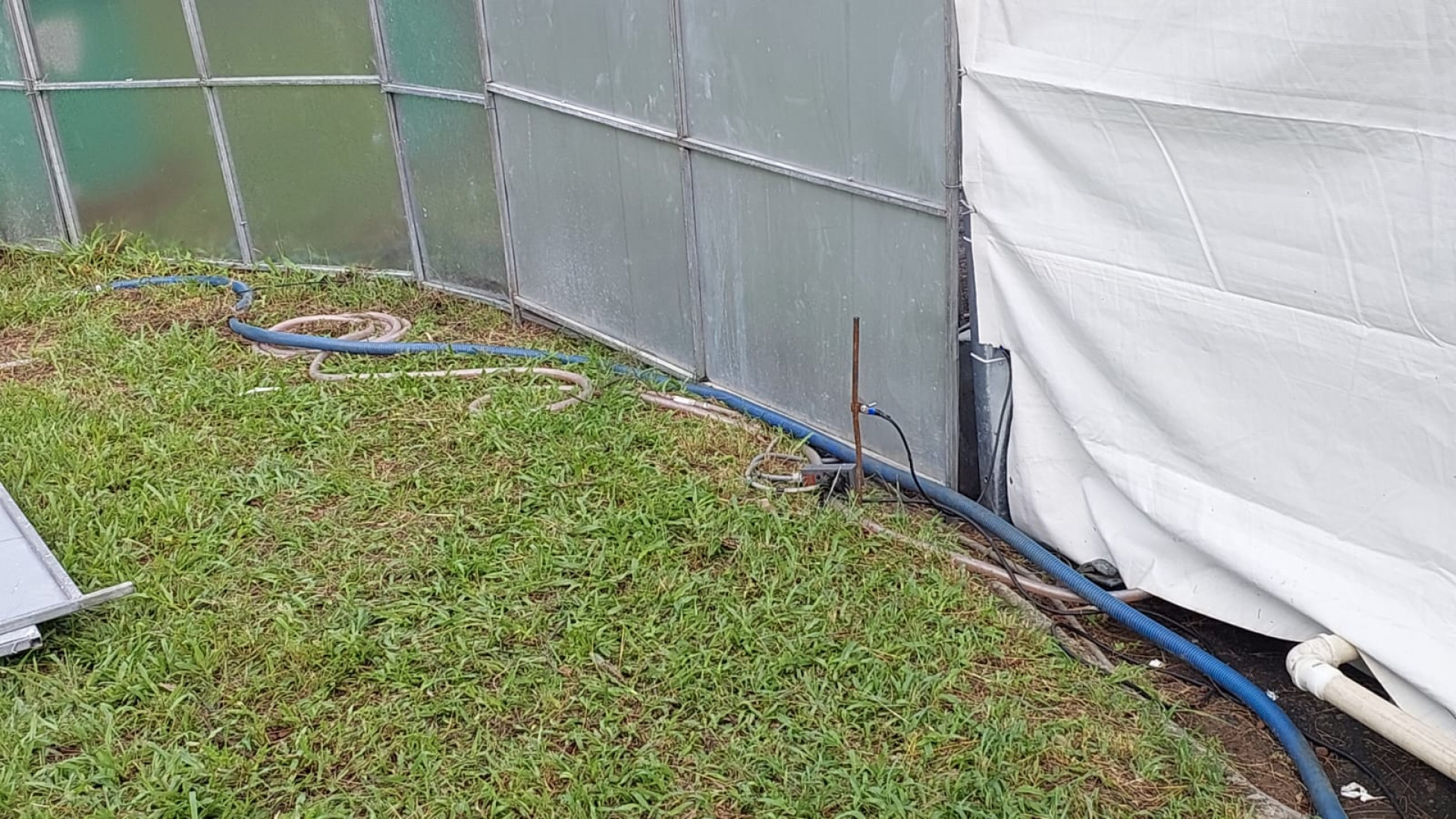 Fiação exposta no Riocentro após acidente que matou jovem eletrocutado - Arquivo Pessoal