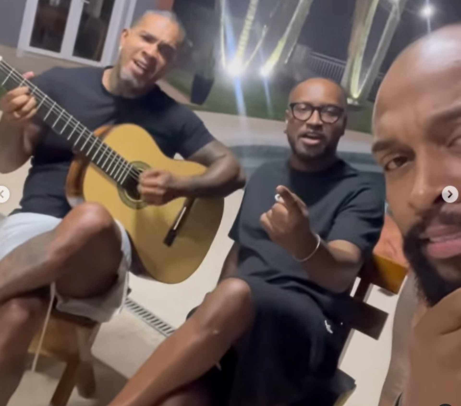 Nego Di mostra encontro com Rodriguinho e Thiaguinho - Reprodução do Instagram