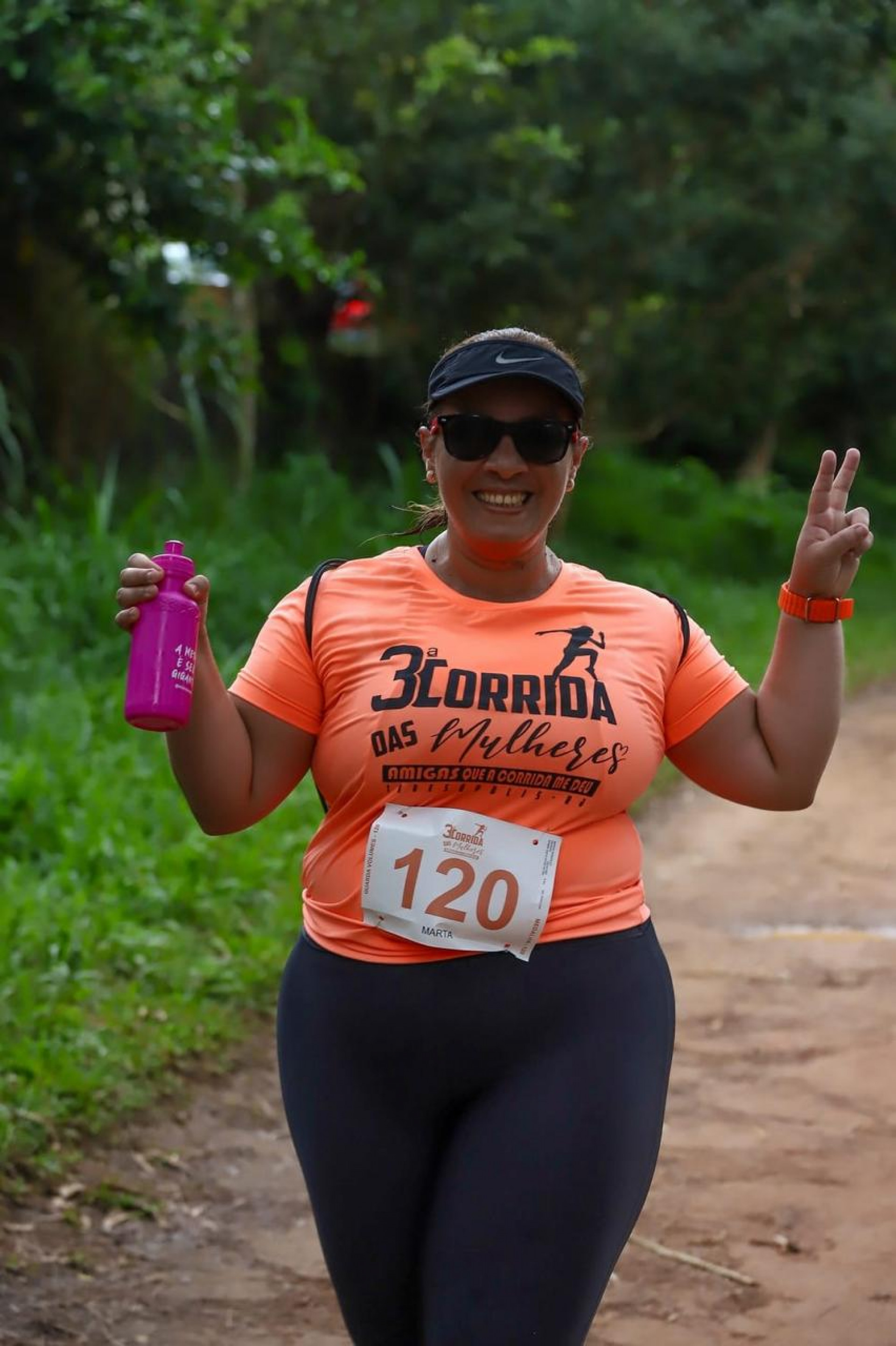 Participante da corrida 5 km - Divulgação
