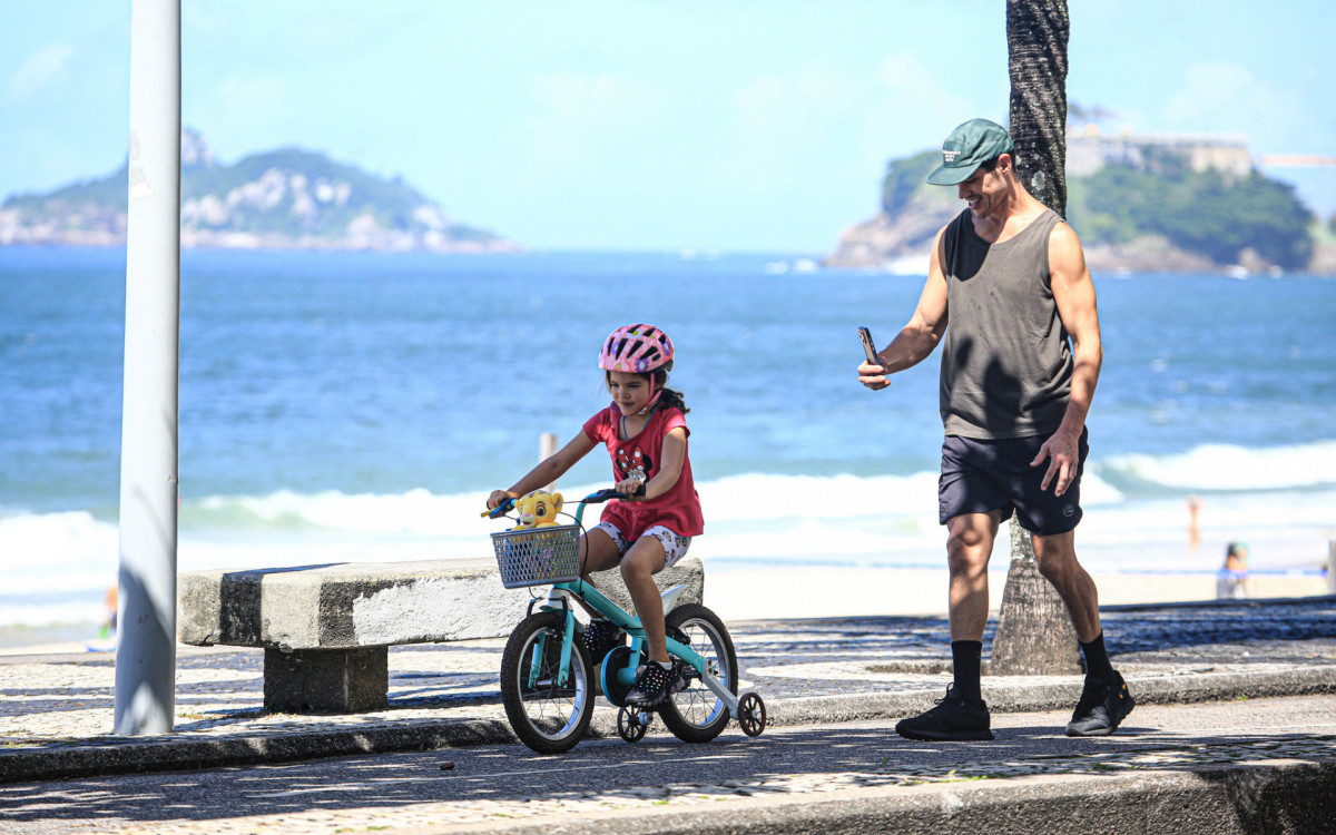 José Loreto e a filha