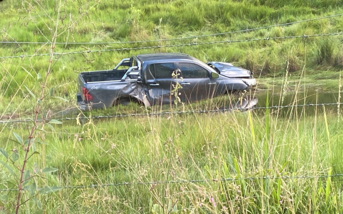 Acidente ocorreu na manhã desta terça-feira, na RJ-168, próximo ao trevo da entrada de Macaé