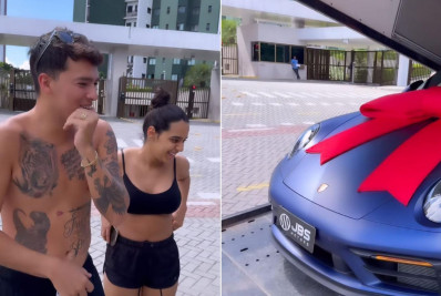 Mirella Santos presenteia namorado com carro avaliado em R$ 1 milhão