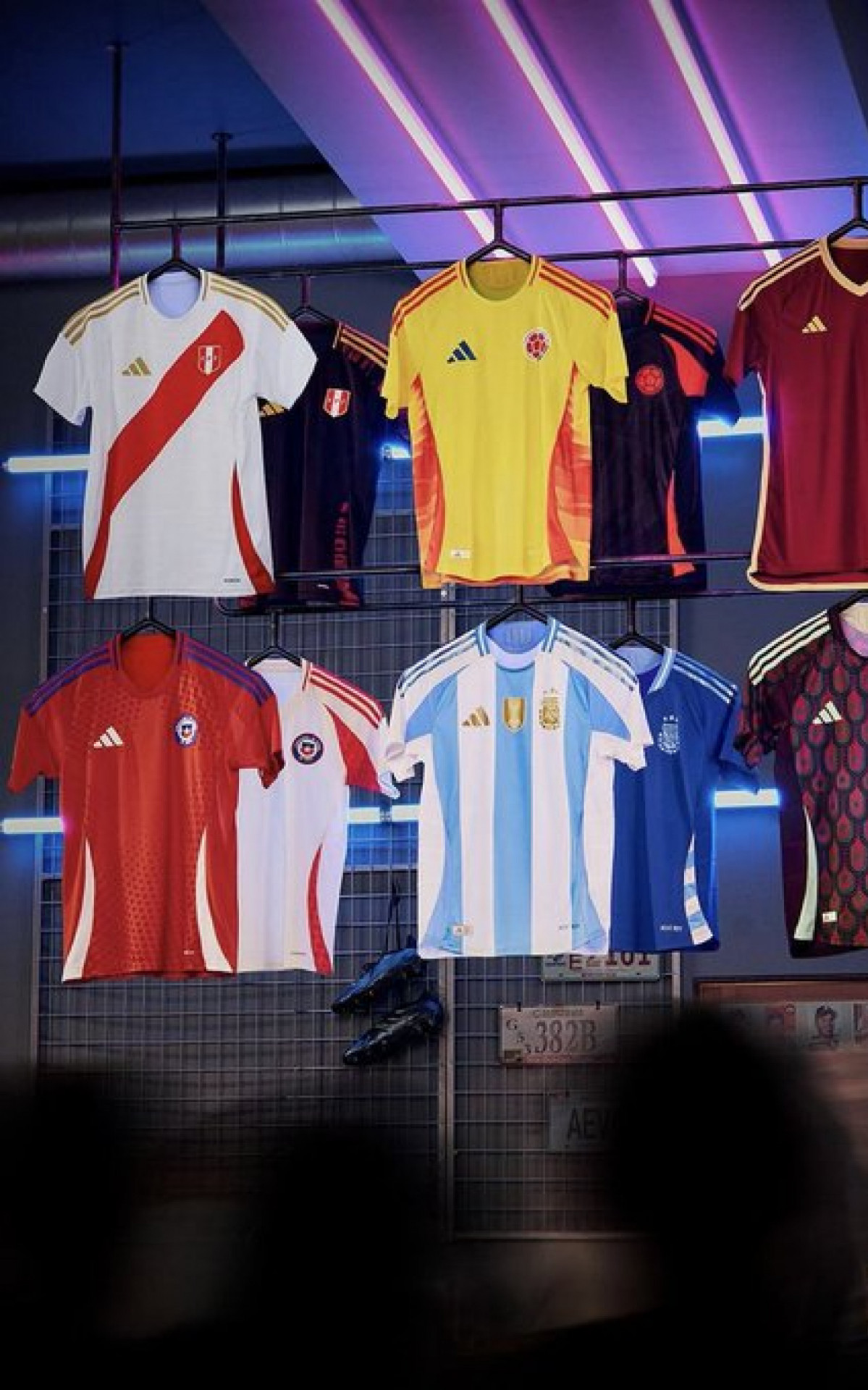 Novas camisas das seleções que disputarão a Copa América