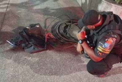 Homem é preso por furtar cabos em estação de trem