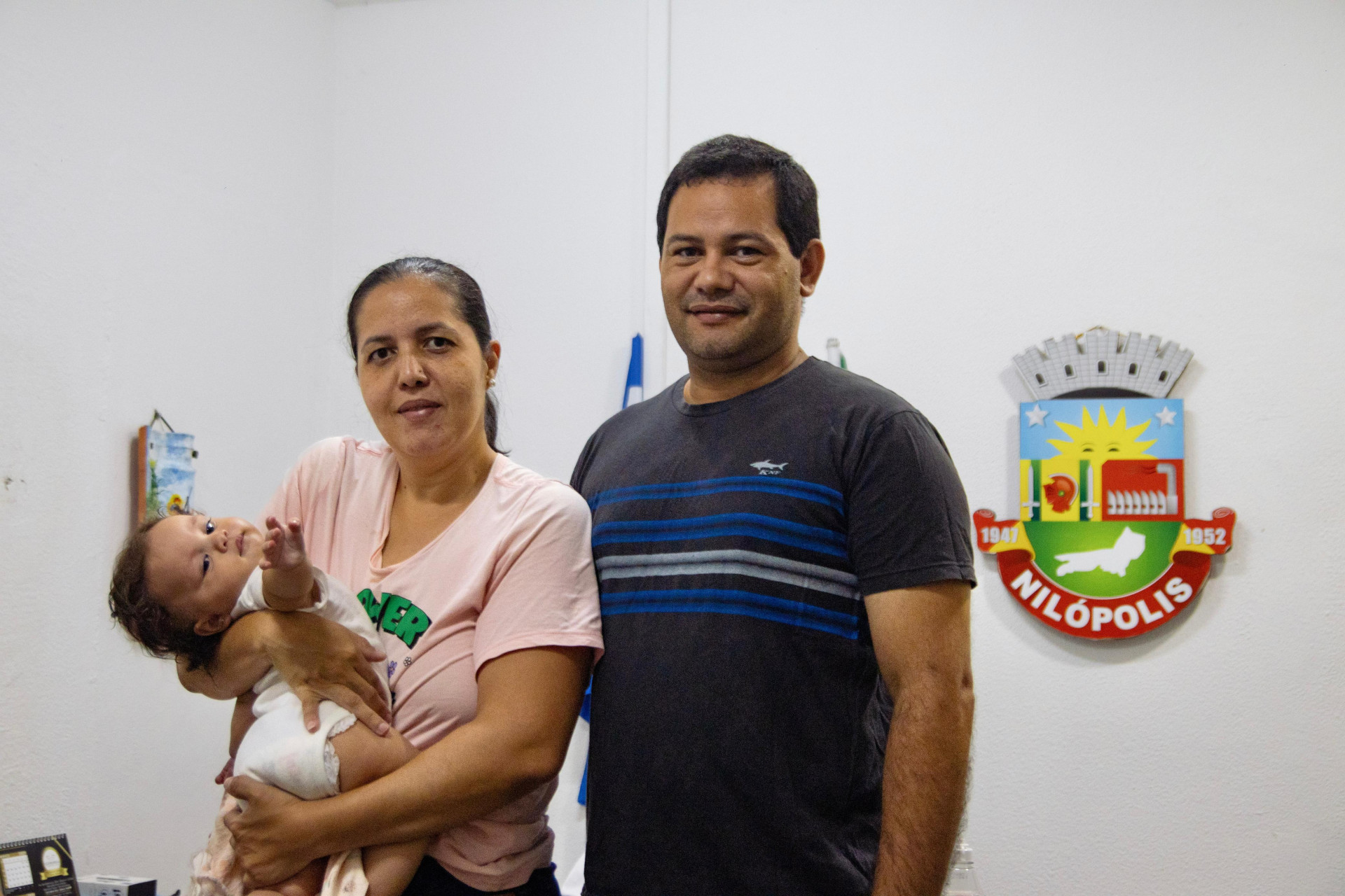 Cleber Pereira e Viviane Baima têm dois filhos. Cauã, de 5 anos, e Clarisse, 5 meses e estão juntos há sete anos, e também oficializaram a união - Giulia Nascimento / PMN