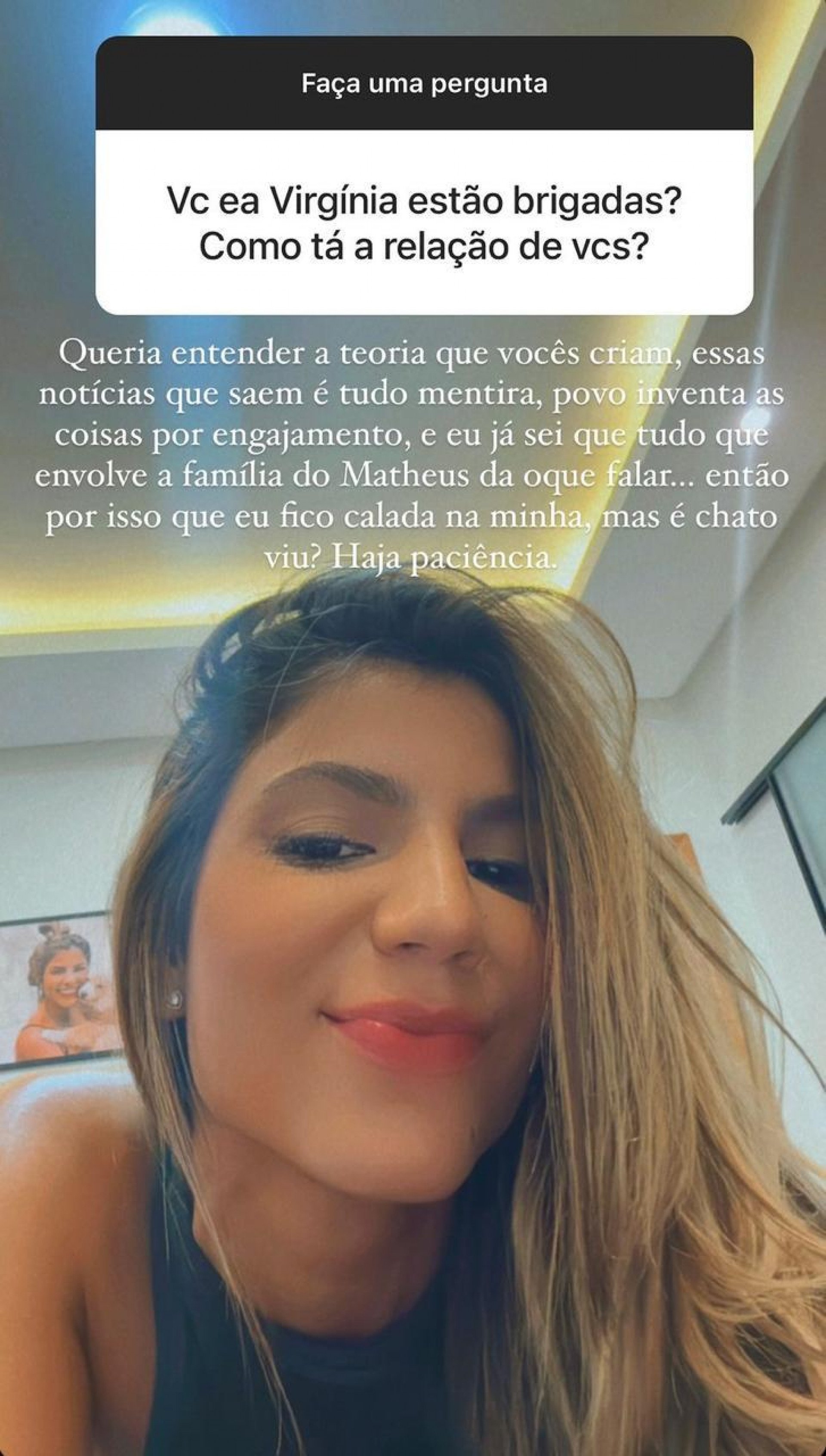 Hariany Almeida fala sobre suposta briga com Virginia - Reprodução/Instagram