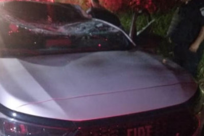 Motorista morre após carro ser atingido por tronco de árvore em Volta Redonda