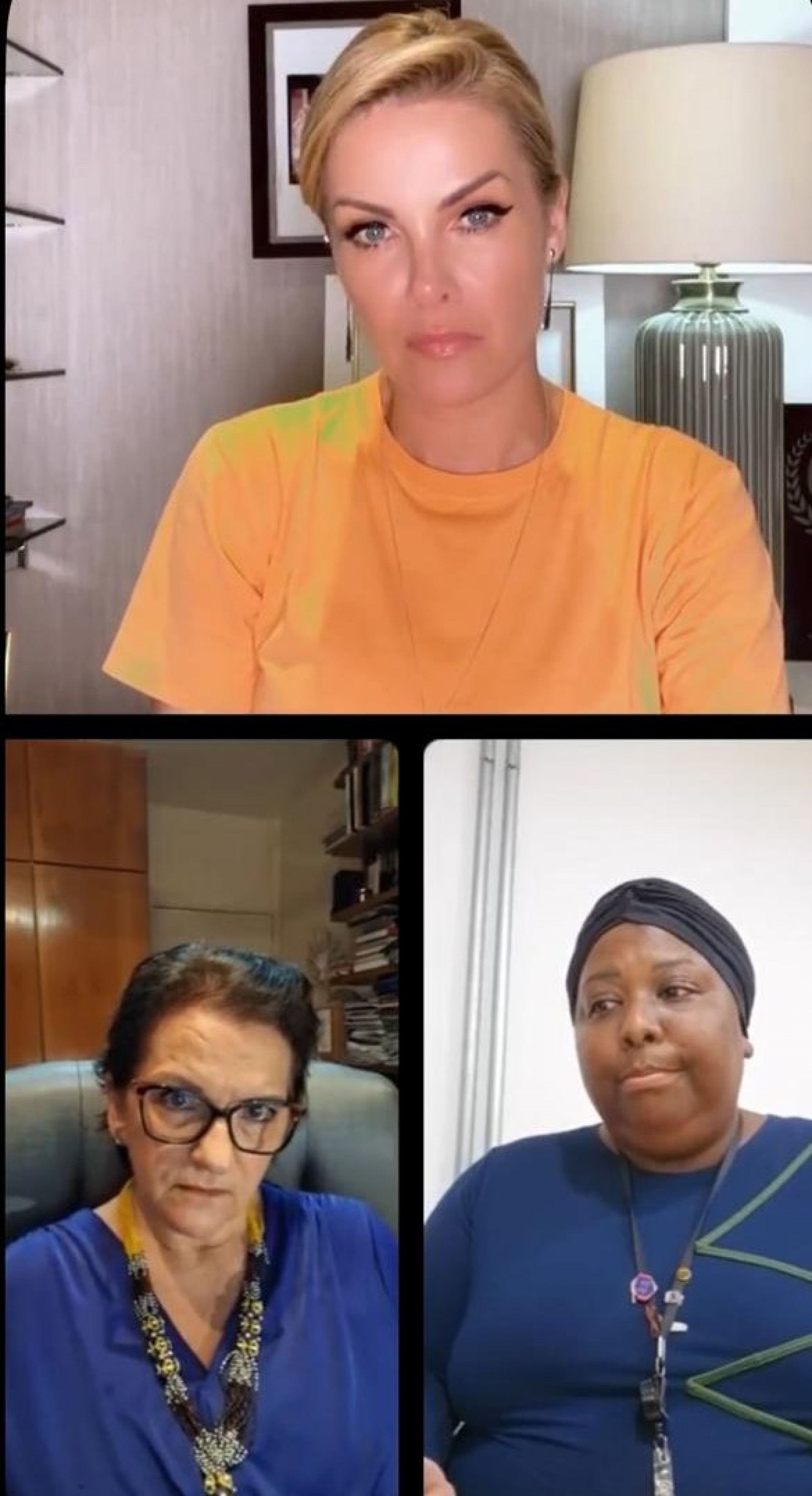 Ana Hickmann se emociona durante live sobre violência contra mulher - Reprodução / Instagram 