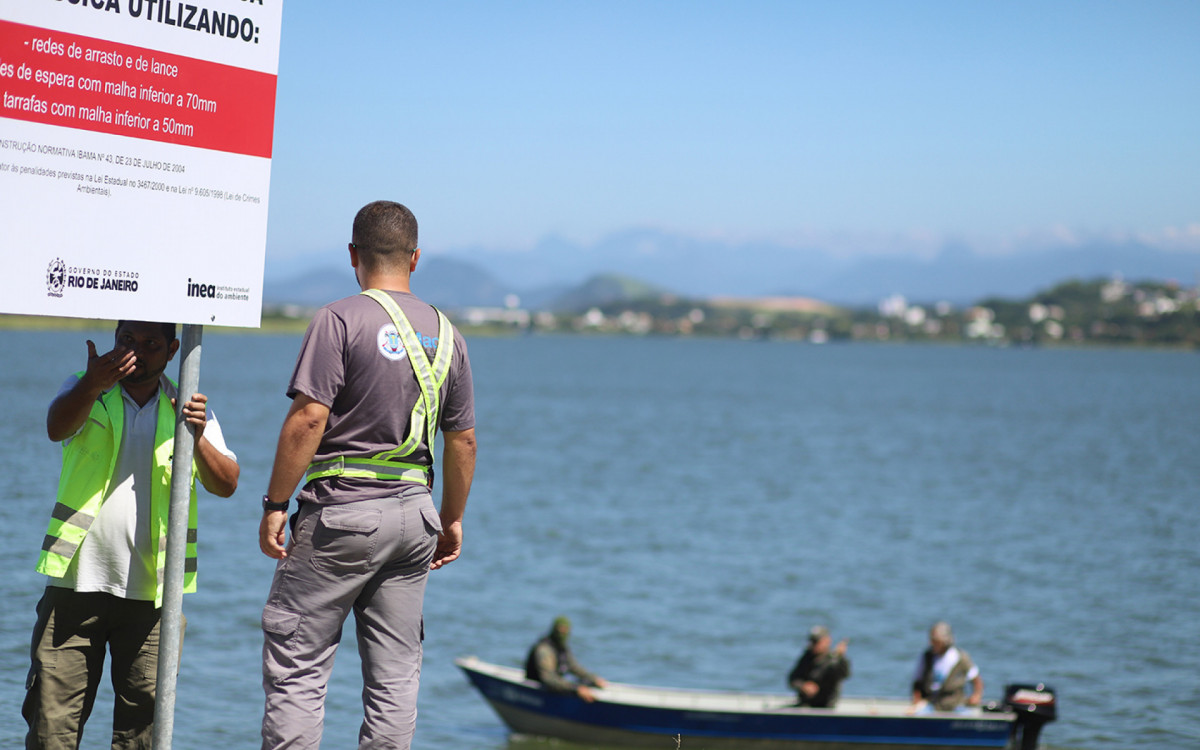 Ambiente monitora e sinaliza a Lagoa contra a pesca predatória