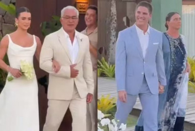 Mari Saad e Rômulo Arantes Neto se casam na Bahia