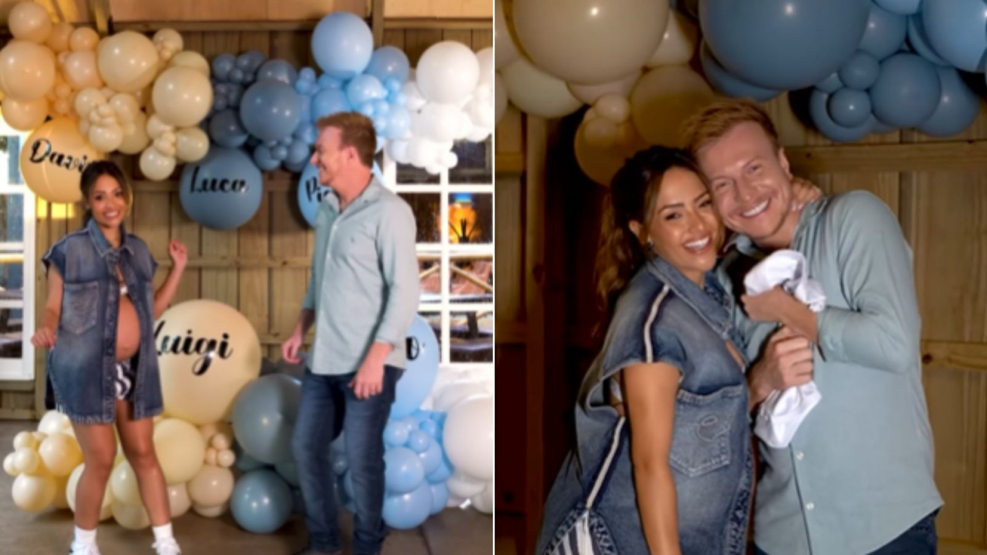 Gabi Luthai e Téo Teló anunciam o nome do filho - Reprodução/Instagram