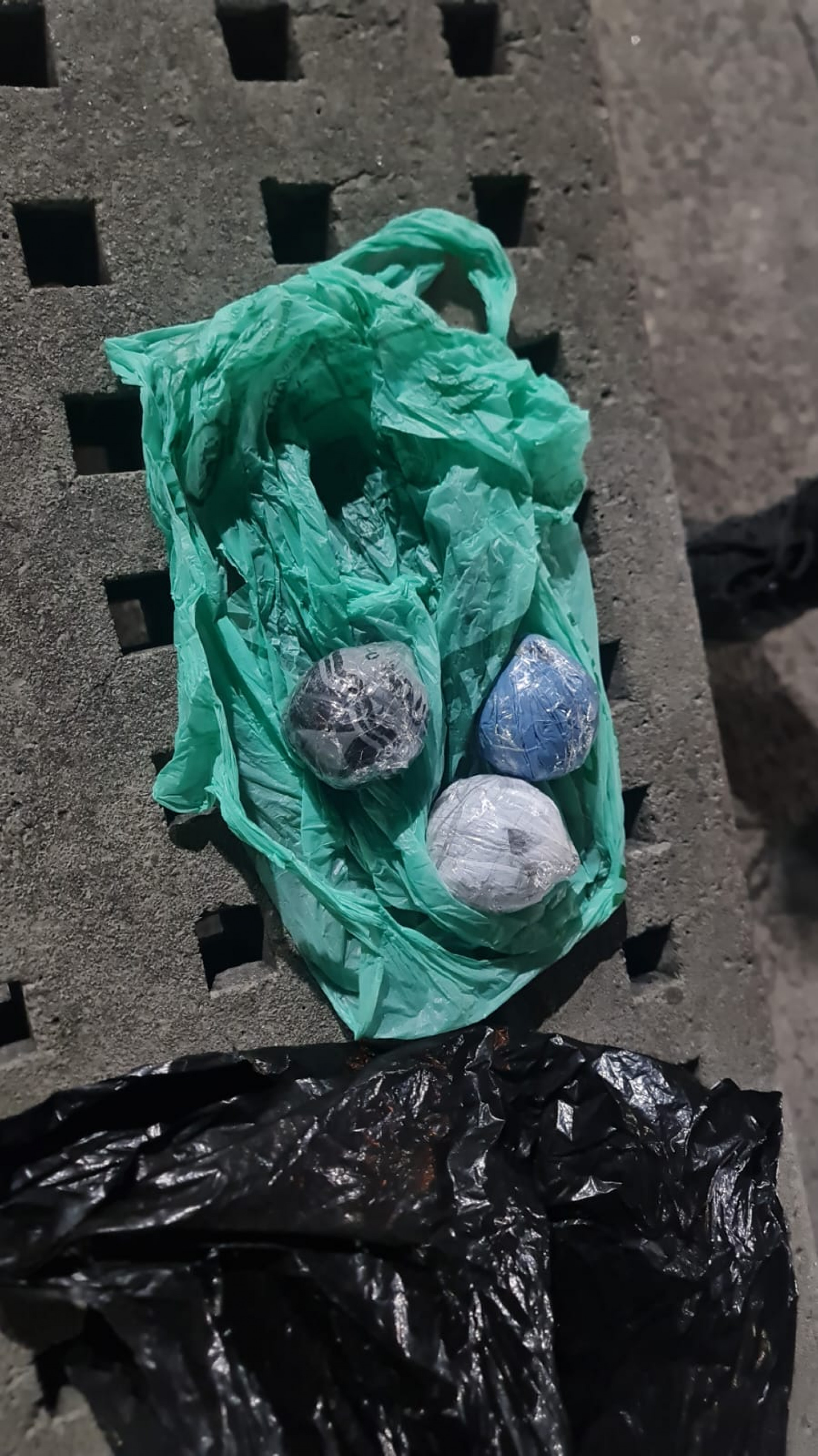 Bombas apreendidas na ação