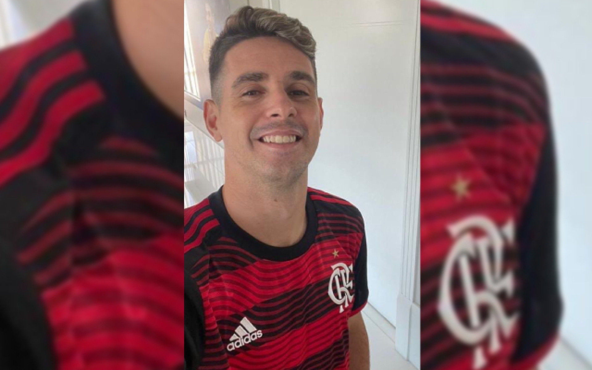 Oscar posta foto com o manto do Flamengo - Foto Reprodução Internet