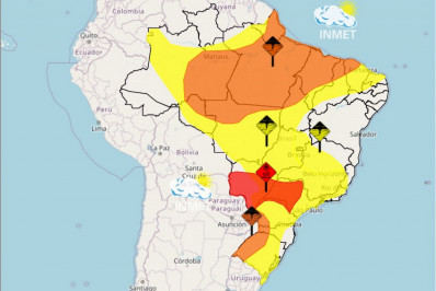 Inmet emite alerta de chuvas intensas para Guapimirim e outras cidades fluminenses