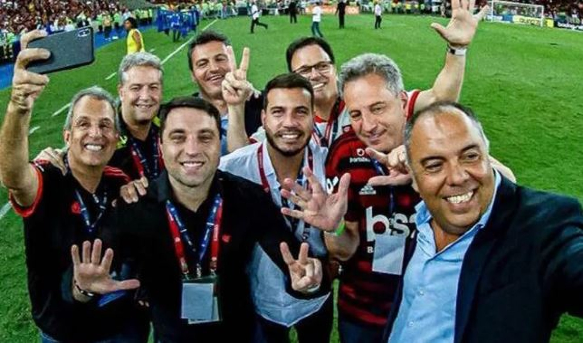Os membros originais do Conselhinho de futebol do Flamengo - Foto: Reprodução