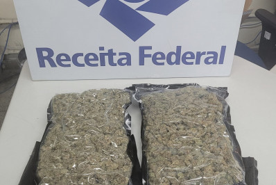 Receita Federal apreende R$ 75 mil em skunk no Galeão