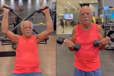 Aos 91 anos, Ary Fontoura mostra treino em academia e recebe elogios: 'Exemplo maravilhoso'