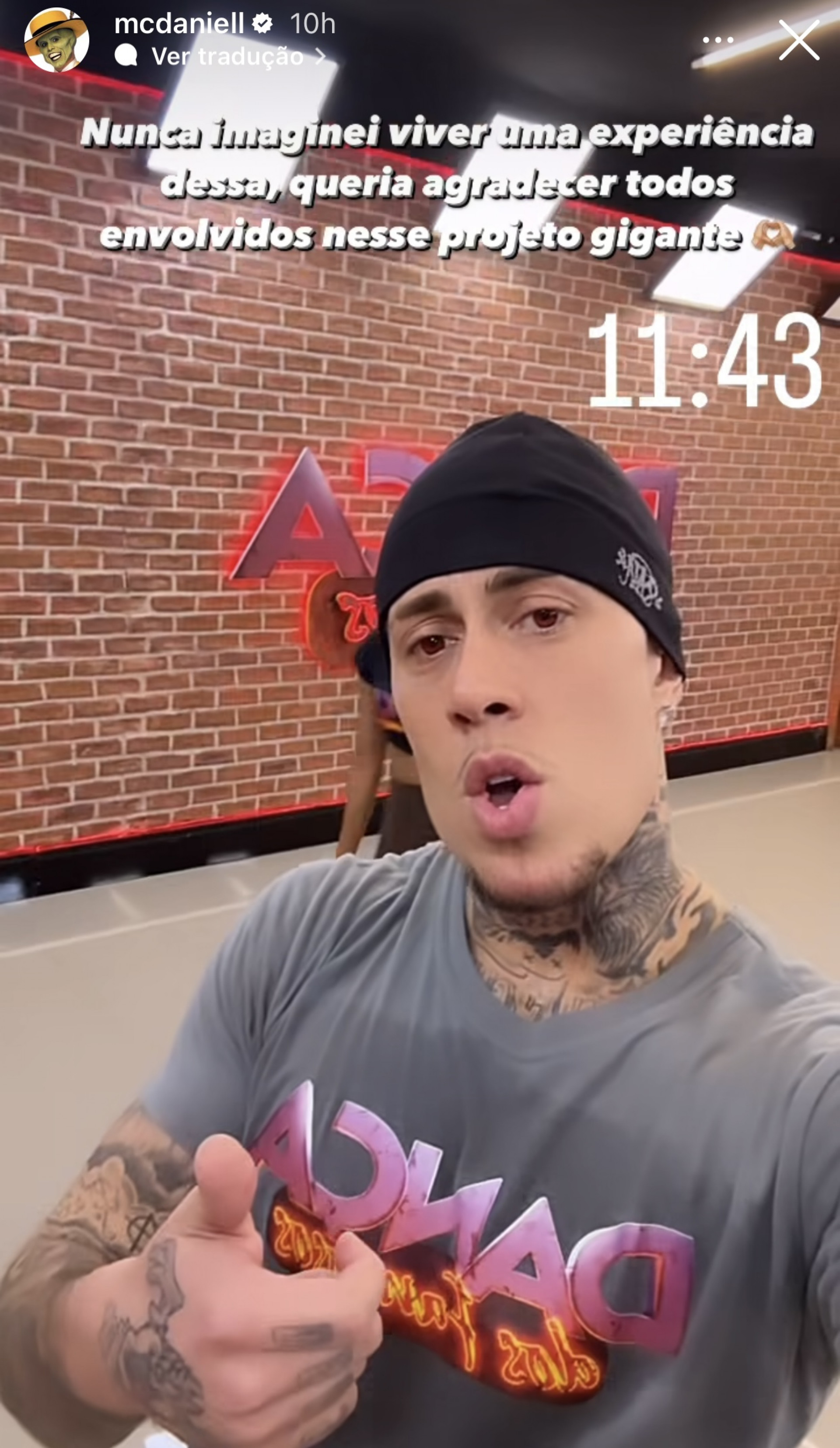 MC Daniel desabafa sobre semana de compromissos - Reprodução