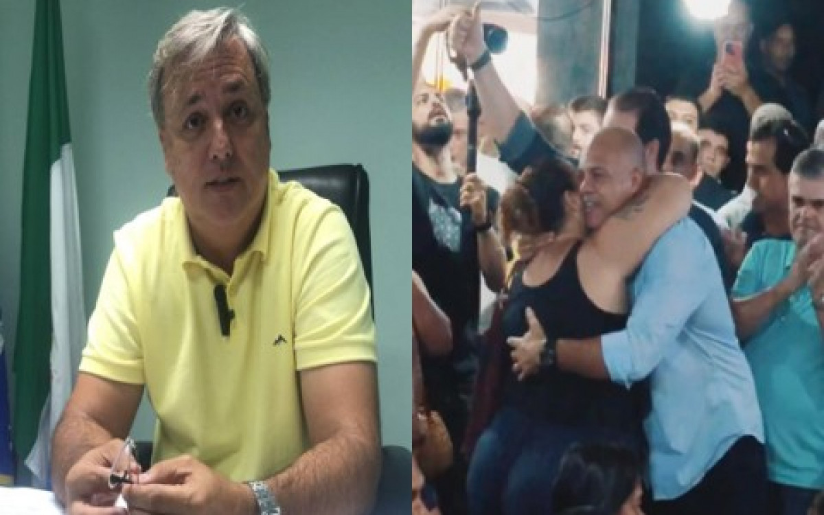 Prefeito afastado Alexandre Martins (REP) e Leandro de Búzios (SDD)