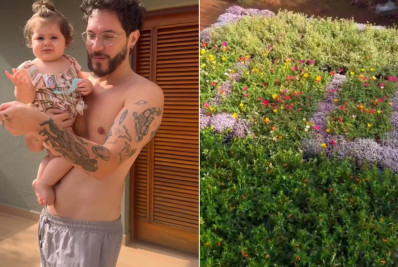 Eliezer faz surpresa para Viih e filha na nova mansão: 'Sou brega mesmo'