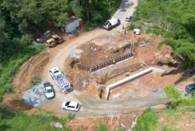 Obras para revitalização da Estrada Tiradentes, em Paraíba do Sul, são realizadas