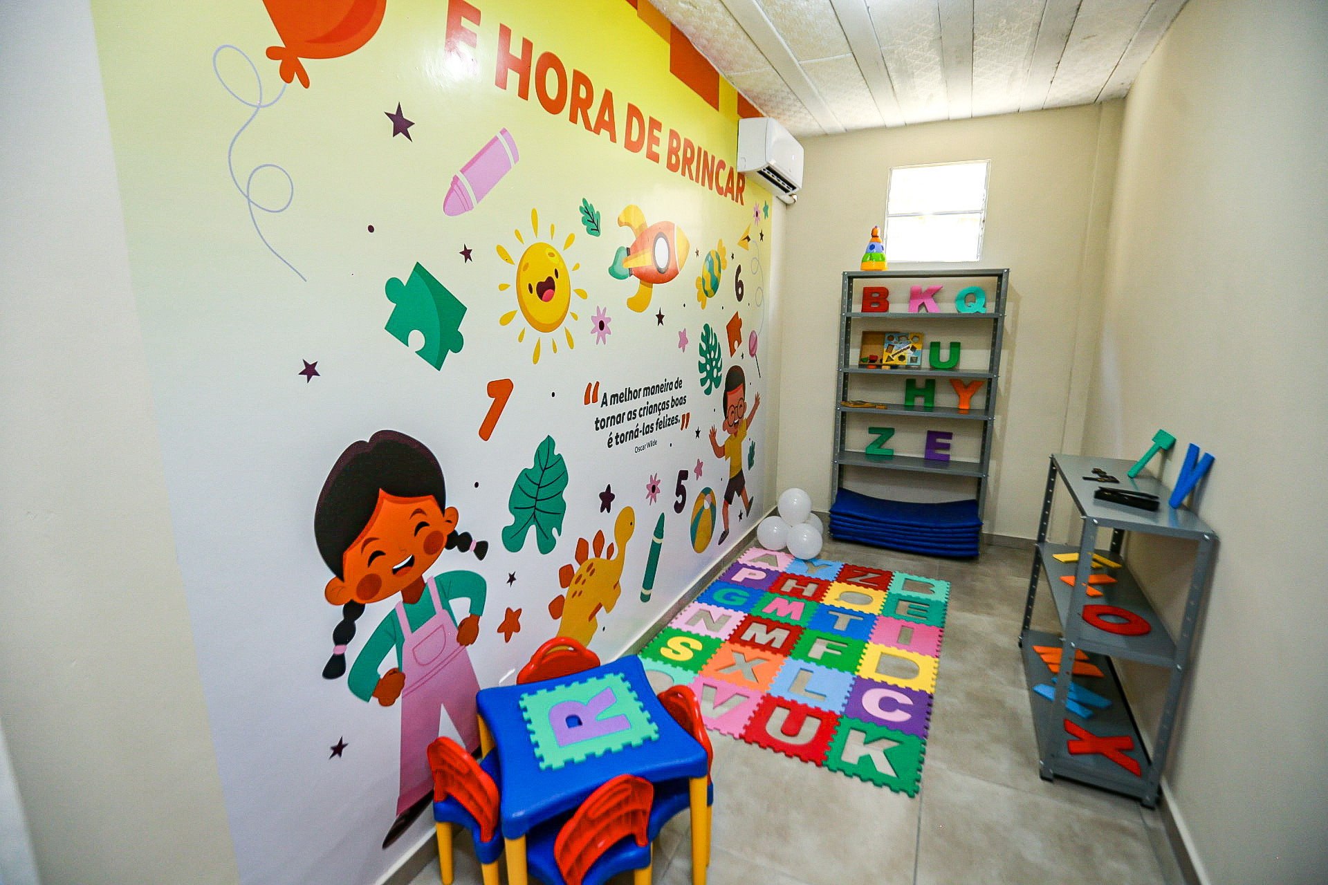 O CRAS terá diversas salas de atendimento, além de uma brinquedoteca - Rafael Barreto/PMBR