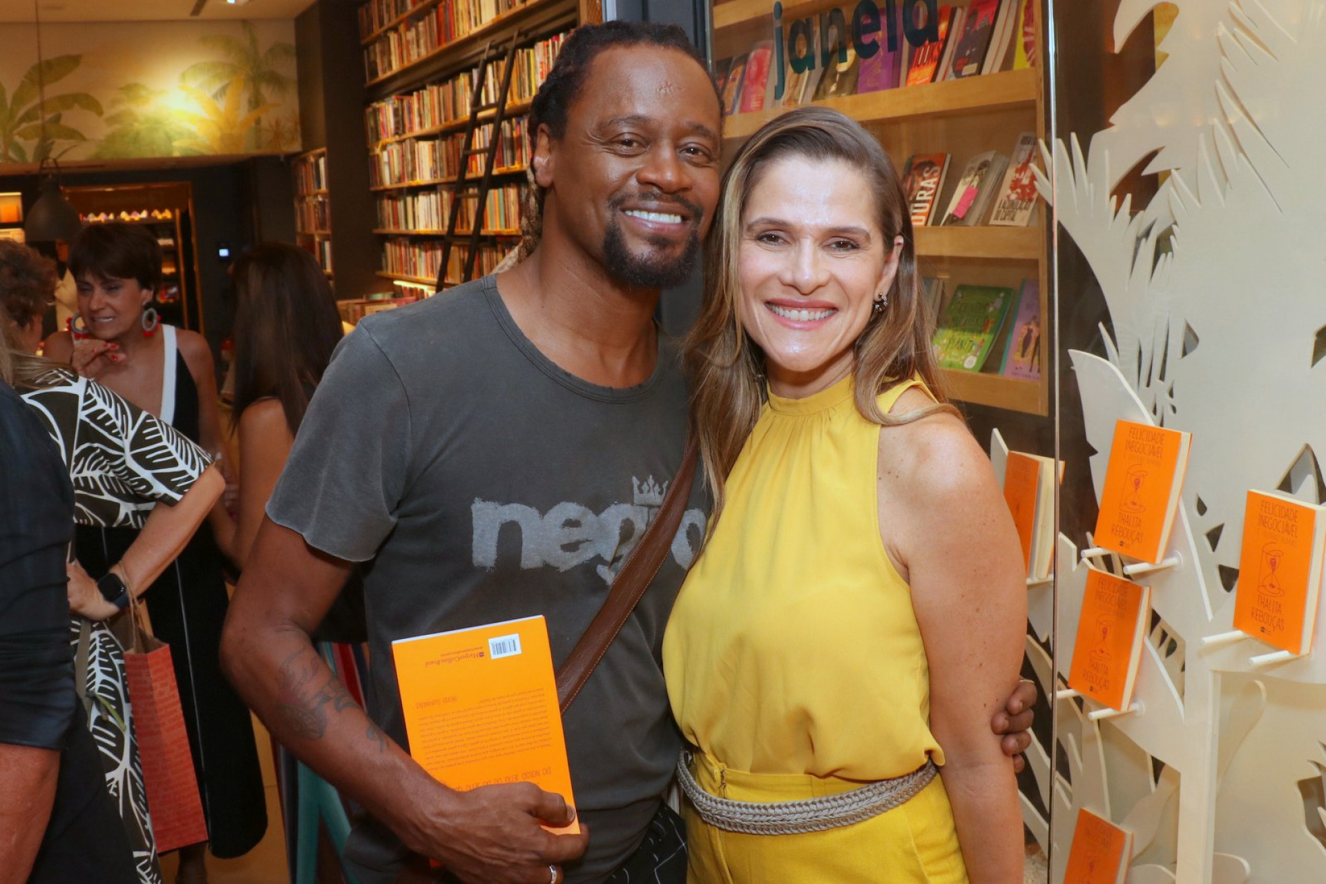Toni Garrido e Ingrid Guimarães no lançamento do novo livro de Thalita Rebouças - Rogerio Fidalgo / Agnews