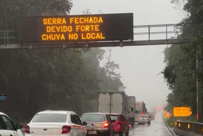 Serra de Guapimirim (BR-116) é novamente interditada