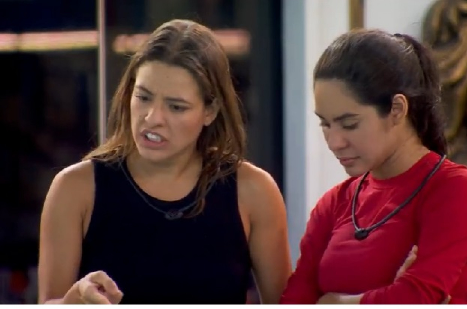 Beatriz revela estratégia de jogo em conversa com Isabelle e Alane - Reprodução de vídeo / TV Globo