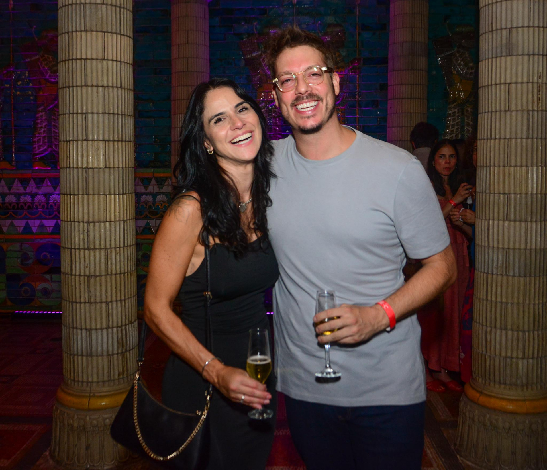 Fabio Porchat e Priscila Castelo Branco na estreia do novo espetáculo de Deborah Colker - Webert Belicio / Agnews