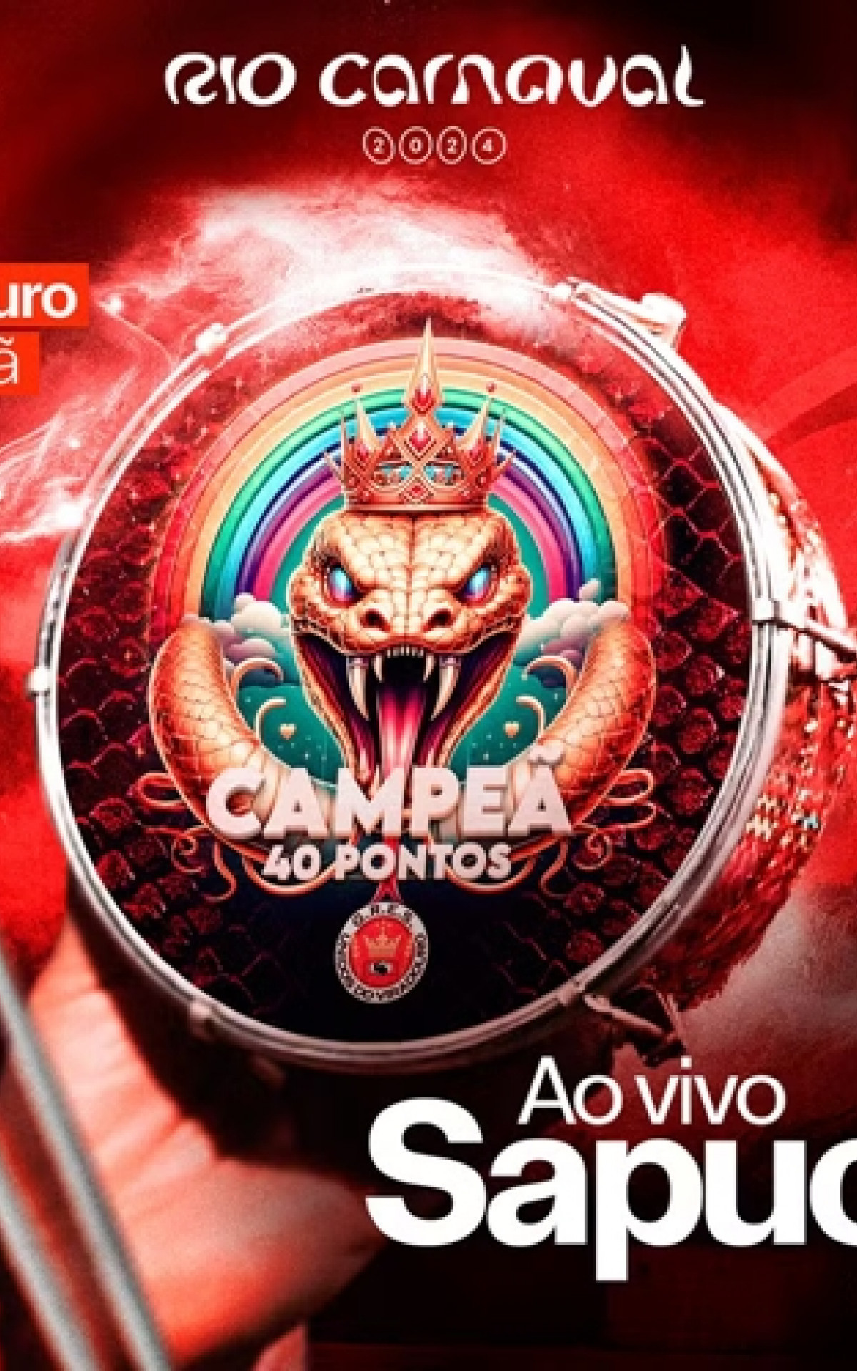 Capa do álbum com os sambas ao vivo de 2024  - Divulgação / Rio Carnaval