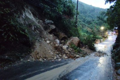 Petrópolis tem quase 200 ocorrências registradas por conta das chuvas