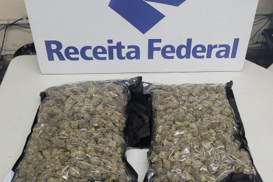 Receita Federal apreende quase R$ 74 mil em skunk no Aeroporto do Galeão