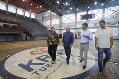Prefeito visita novo complexo educacional e esportivo do Barreto