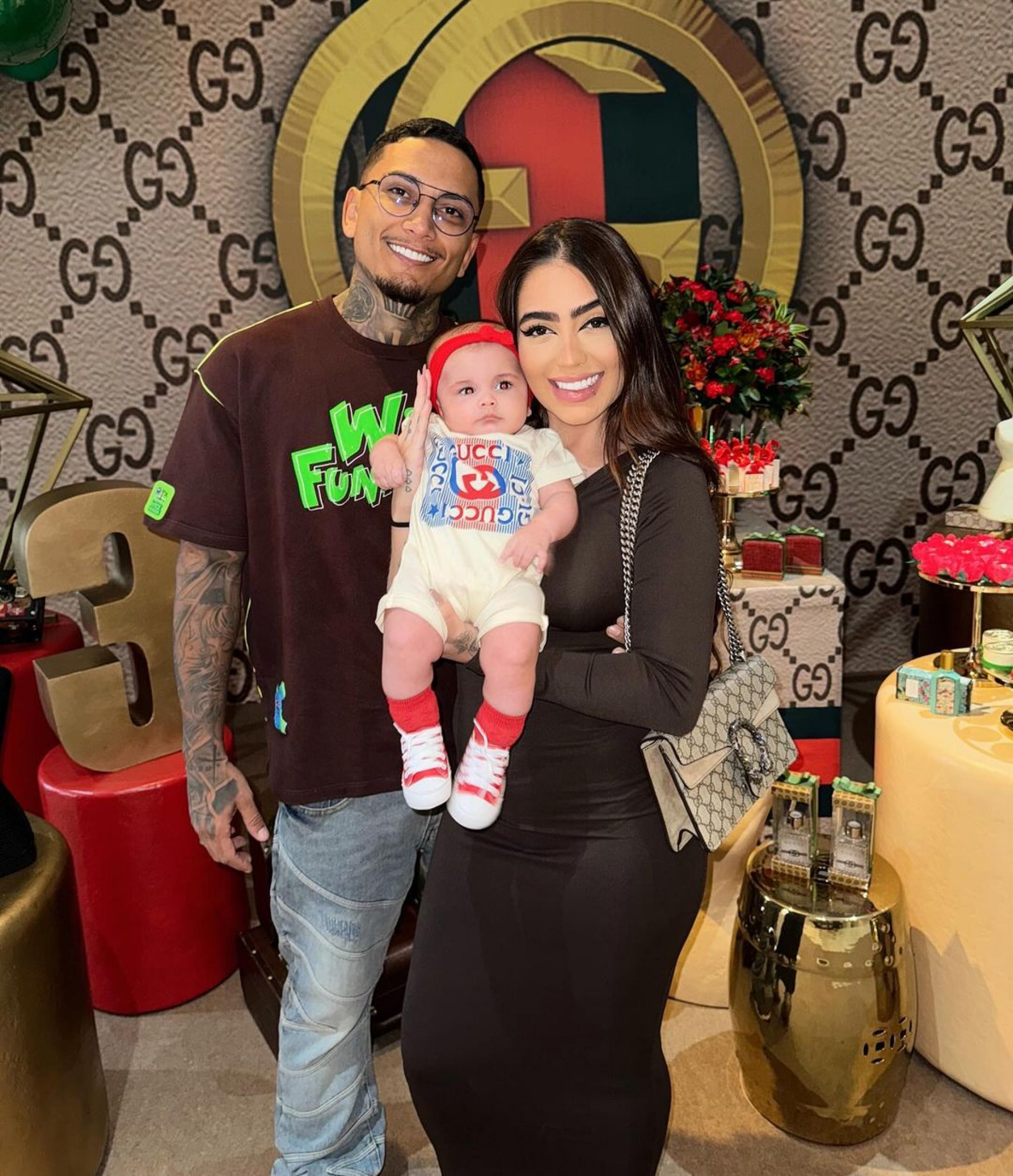 MC Mirella e Dynho Alves celebram mesversário da filha com tema grife de luxo - Reprodução / Instagram 