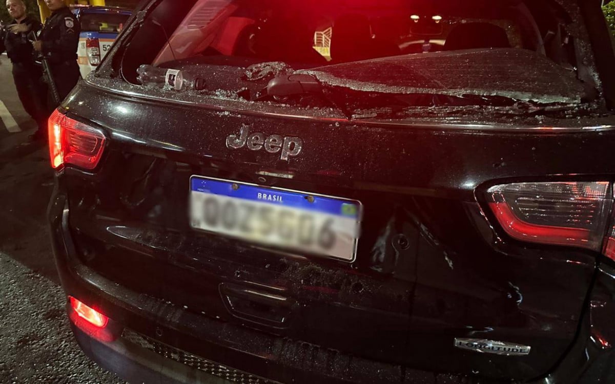 O carro usado pelo assaltante também foi apreendido - Divulgação