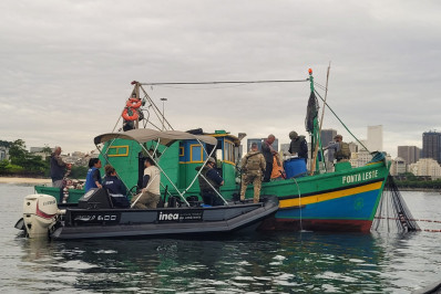 Homens são presos em flagrante por pesca ilegal em Niterói