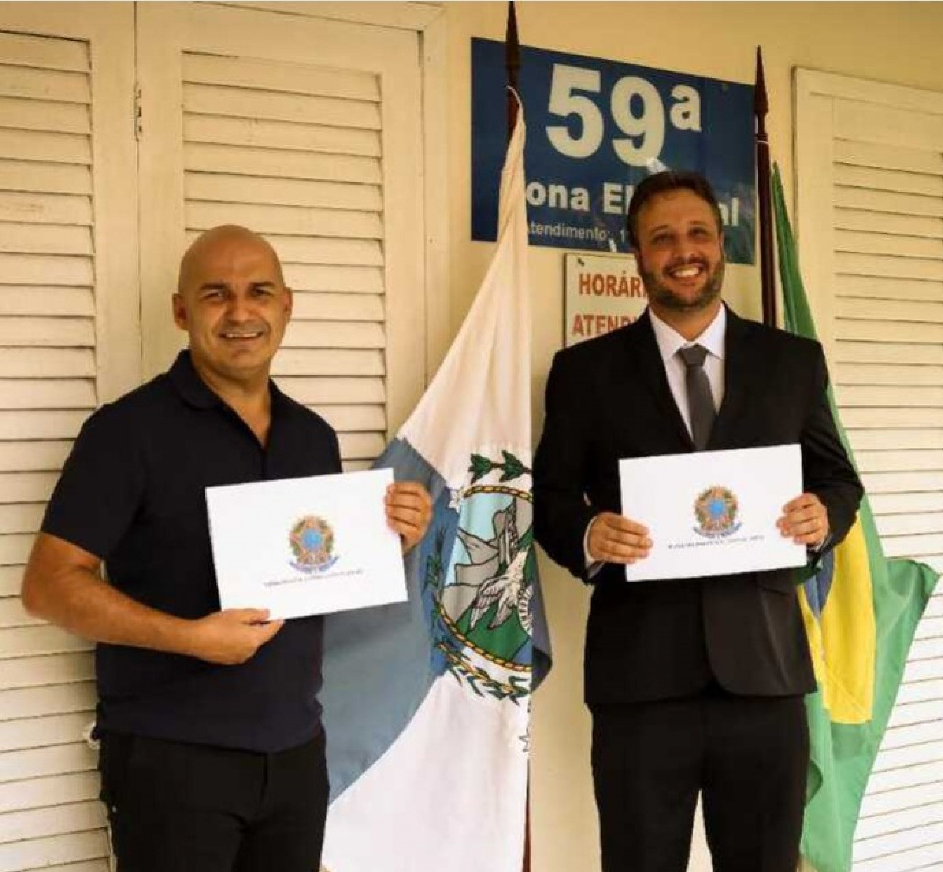 Prefeito Fábio do Pastel (PL) e Dr. Julinho (PSDB) - Reprodução