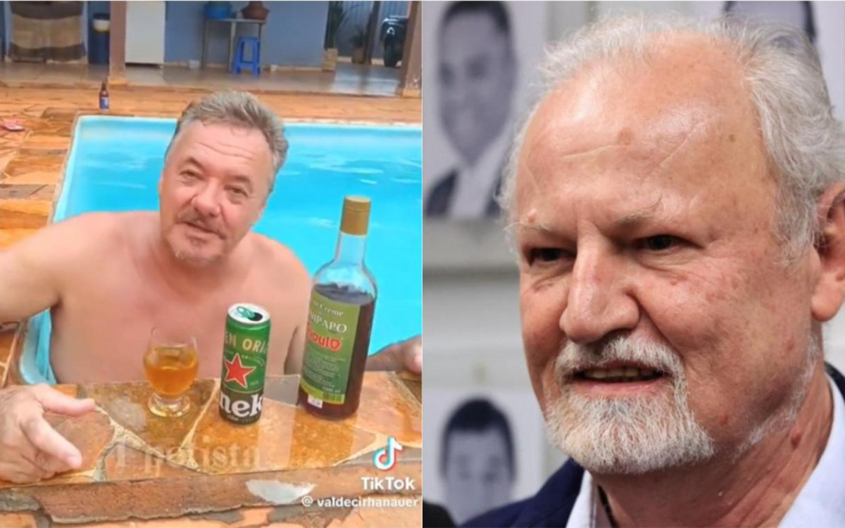 Empresário Valdecir Hanauer e líder nacional do MST, João Pedro Stedile