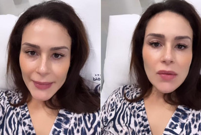 Grávida de gêmeos, Nadja Haddad é internada e passa por procedimento