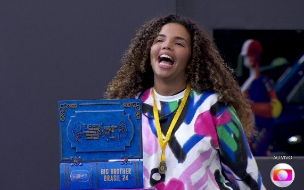 Giovanna Pitel é a nova líder do 'BBB 24' - Reprodução de vídeo / TV Globo