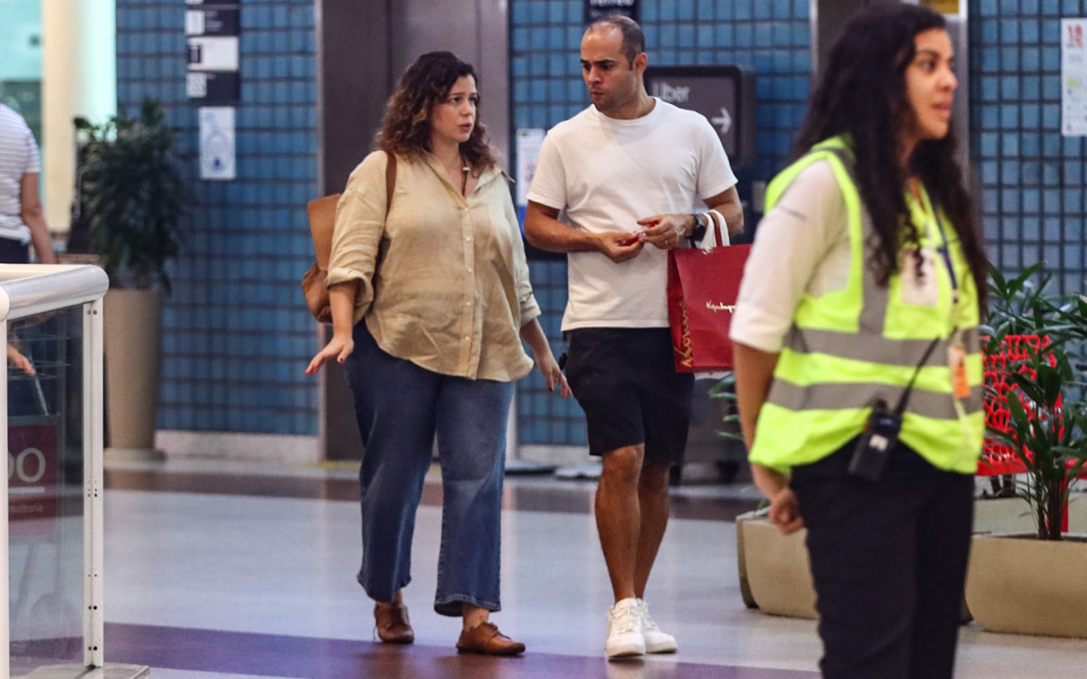 Leandra Leal e o marido