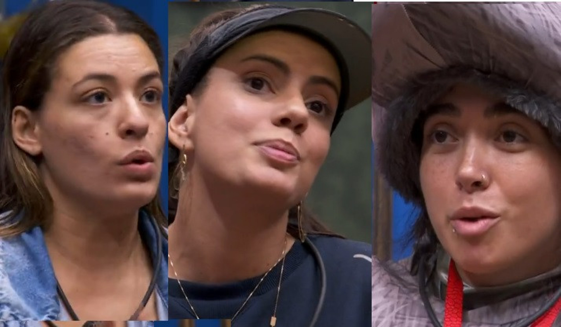 Beatriz, Fernanda e Giovanna estão no paredão do 'BBB 24' - Reprodução de vídeo / TV Globo