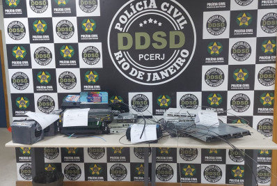 Homem é preso por receptação em empresa clandestina de internet em Paciência