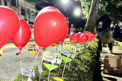 Corações enchem Petrópolis com mensagens de amor e esperança durante a Páscoa
