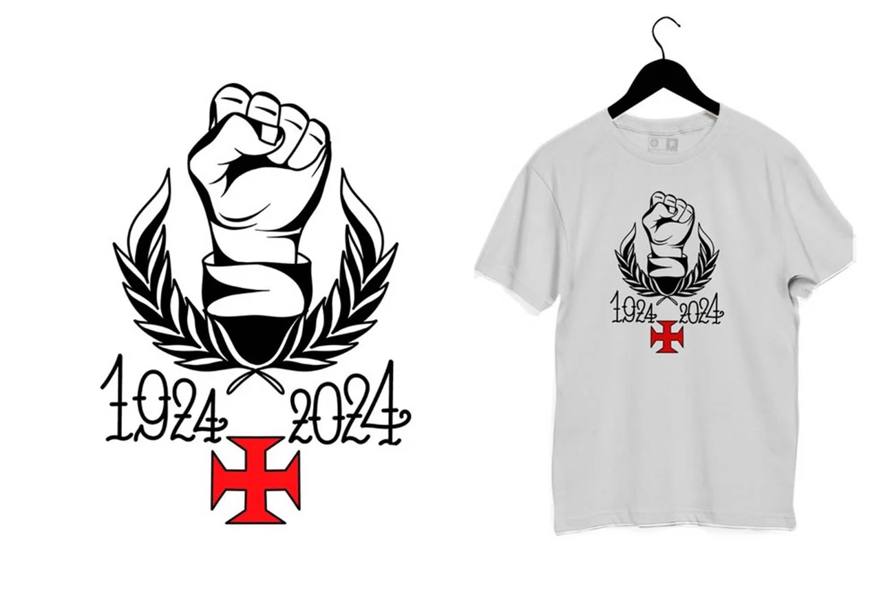 Vasco lança coleção de camisas dos 100 anos da Resposta Histórica