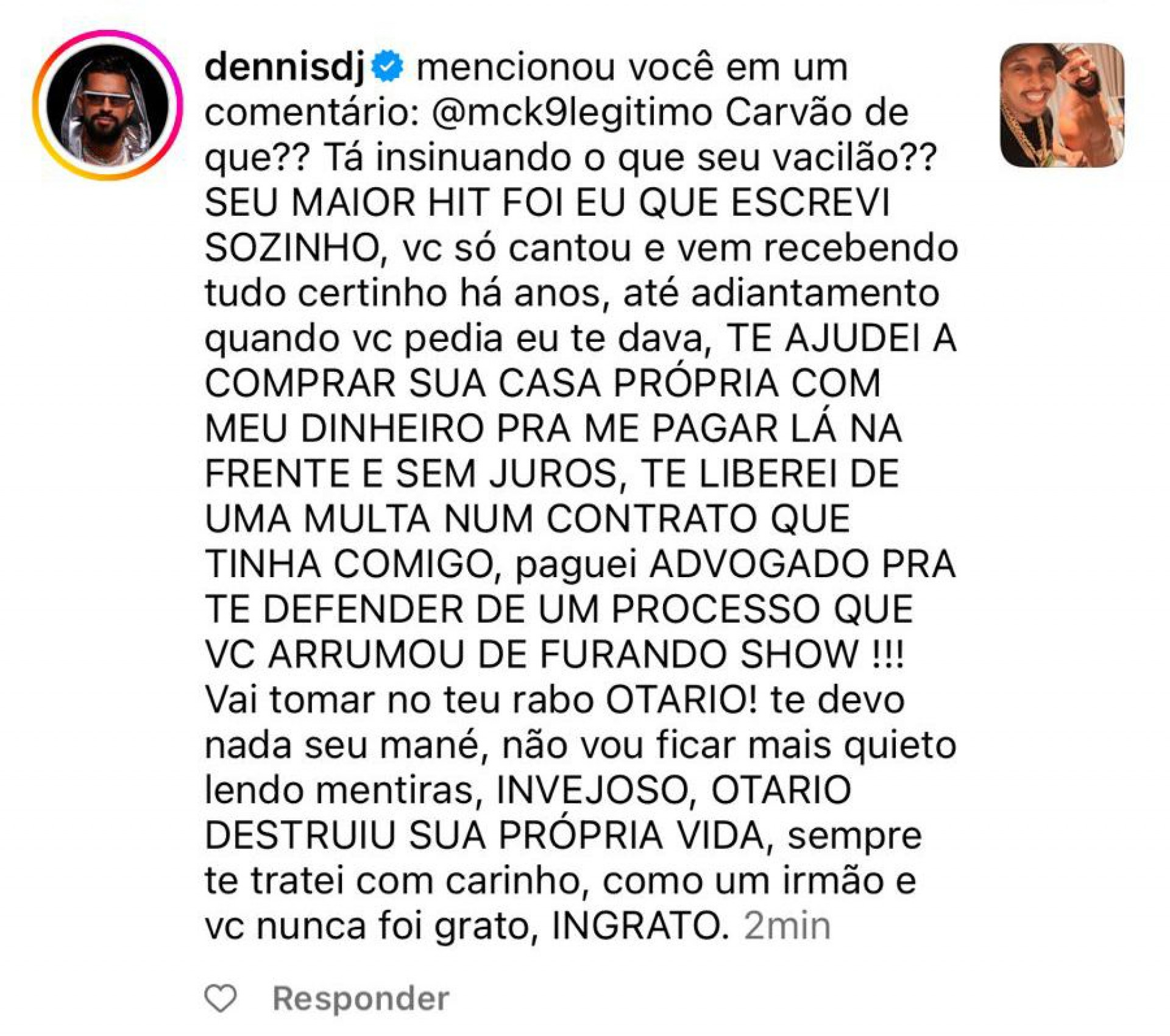  - Reprodução/Instagram