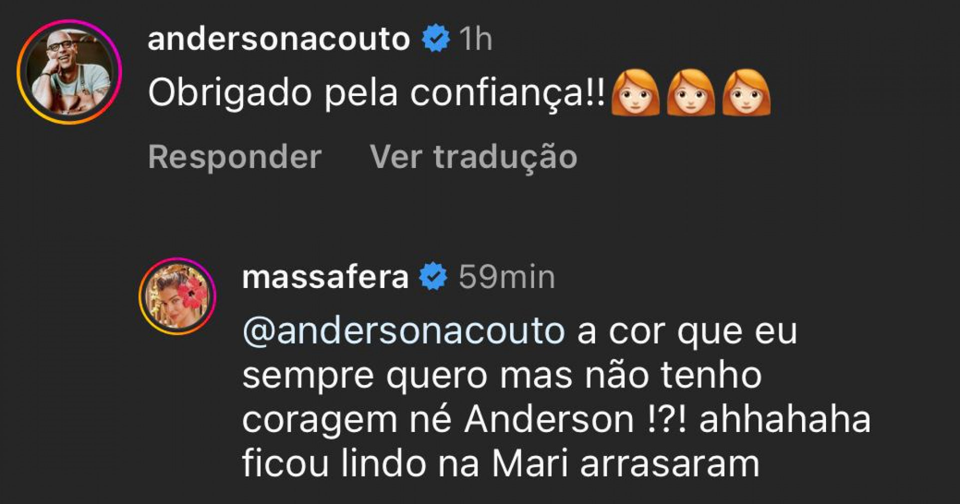 Mariana Goldfarb exibe novo visual e recebe elogio de Grazi Massafera - Reprodução / Instagram 